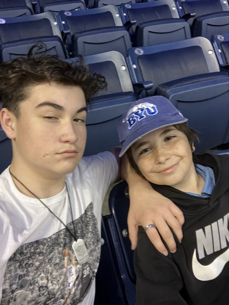 jvfiso's tweet photo. Not sure #Fiso2 and #Fiso3 fully appreciate what they witnessed last night but they had a lot of fun watching @BYUMBB and having some #brotherbonding time 💙 Thanks @bigunclepooh https://t.co/71RQdc2WVz