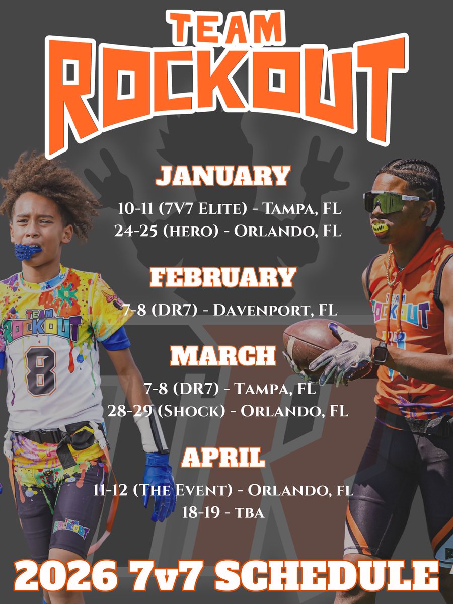 Team RockOut 7v7 is going on Tour‼️🎸