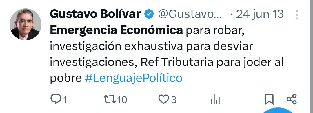 santiuribedel10's tweet image. Por fin Gustavo Bolívar despertó, amaneció atacando duro al gobierno Petro.