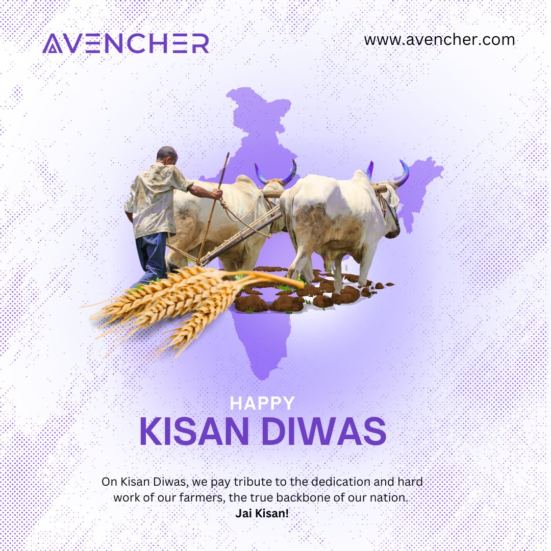 AvencherOfcl's tweet image. Behind every meal is a farmer’s hard work. Today, we thank the real heroes of our nation. 🌱

📢 We’re Coming Soon... Stay Tuned for Updates!

🌐 Website: avencher.com
📧 Email: contact@avencher.com

#BackboneOfIndia #GrowWithFarmers #SustainableFarming #DesiRoots #