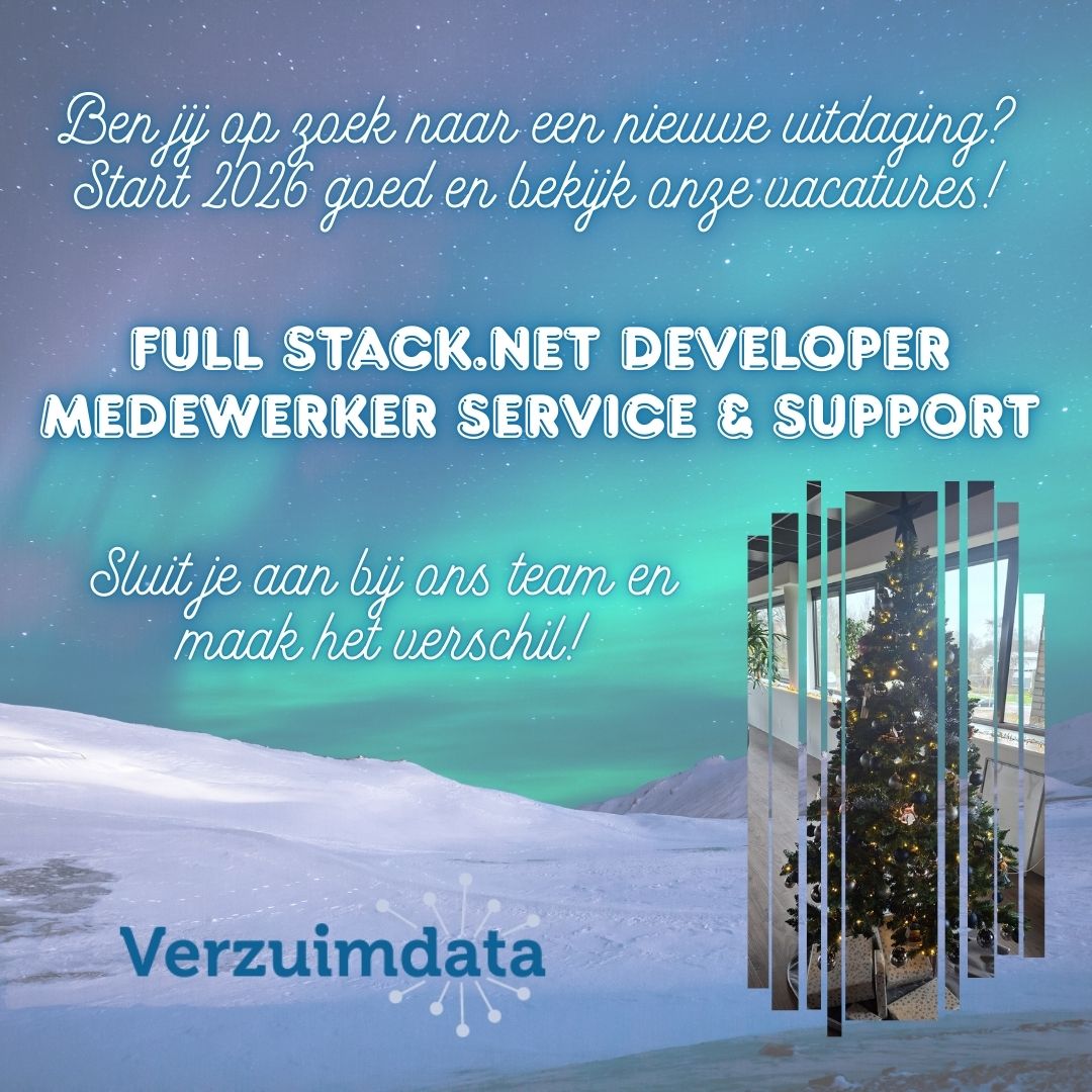Word jij ons cadeautje onder de boom?
Solliciteer nu en stuur je CV en motivatie naar personeelszaken@verzuimdata.nl of bezoek onze website verzuimdata.nl voor meer info.

📊 Gegevenslogistieke dienstverlener
🏢Voor alle werkgevers, verzekeraars, arbodiensten en overheid