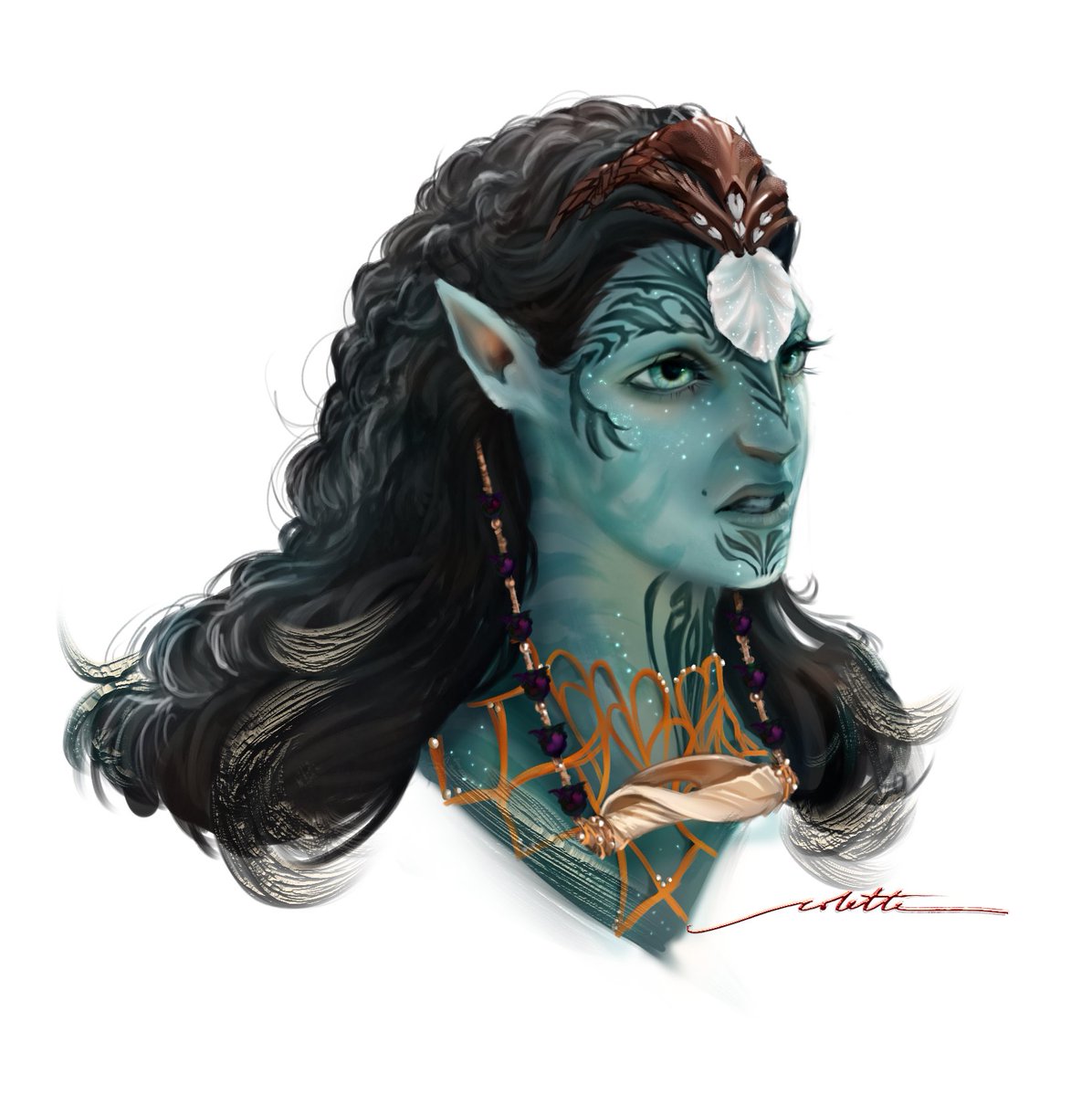 Ronal - Metkayina Queen 🌊🐟✨️

Because Ronal deserves more fanart too ✨️🌷

#ronal #avatar #avatar2 #AvatarFireAndAsh #avatarwayofwater #digitalart #fanart #avatarfanart #ronalfanart #art #photoshop #huion #avatar3