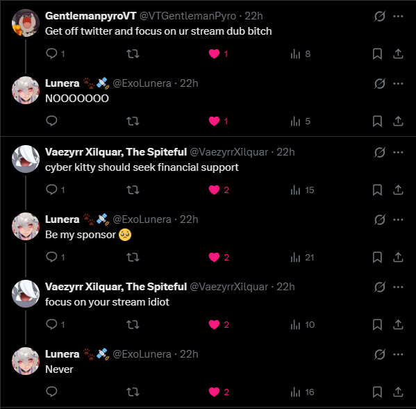 So addicted I use twitter even while streaming. 🤕 My fav interaction.