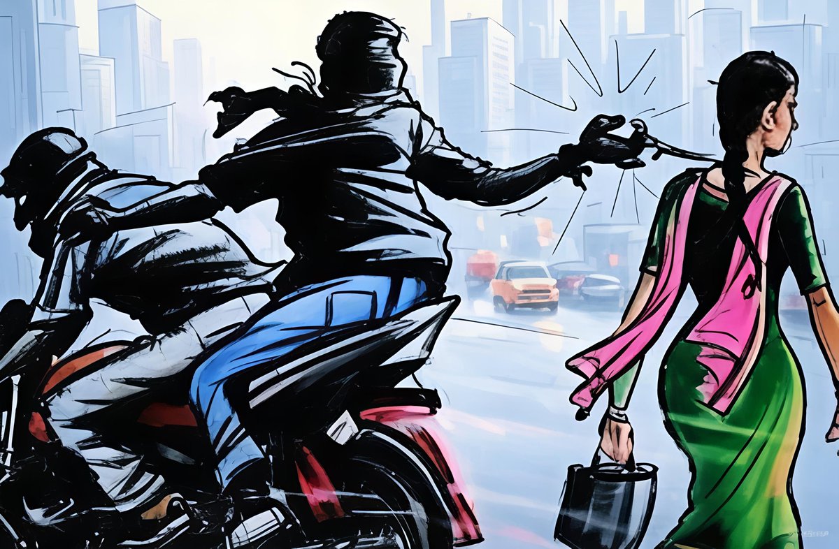 गाजियाबाद से एक हैरान करने वाला मामला सामने आया है।

शालीमार एक्सटेंशन-2 की निवासी रंजना भट्ट बाजार में शॉपिंग कर रही थीं, तभी बाइक सवार ने उनके कुंडल खींचकर फरार होने की कोशिश की। 

शोर मचते ही भीड़ ने स्नेचर को पकड़कर थाने पहुंचा दिया।

ट्विस्ट तब आया जब पता चला कि आरोपी कोई आम