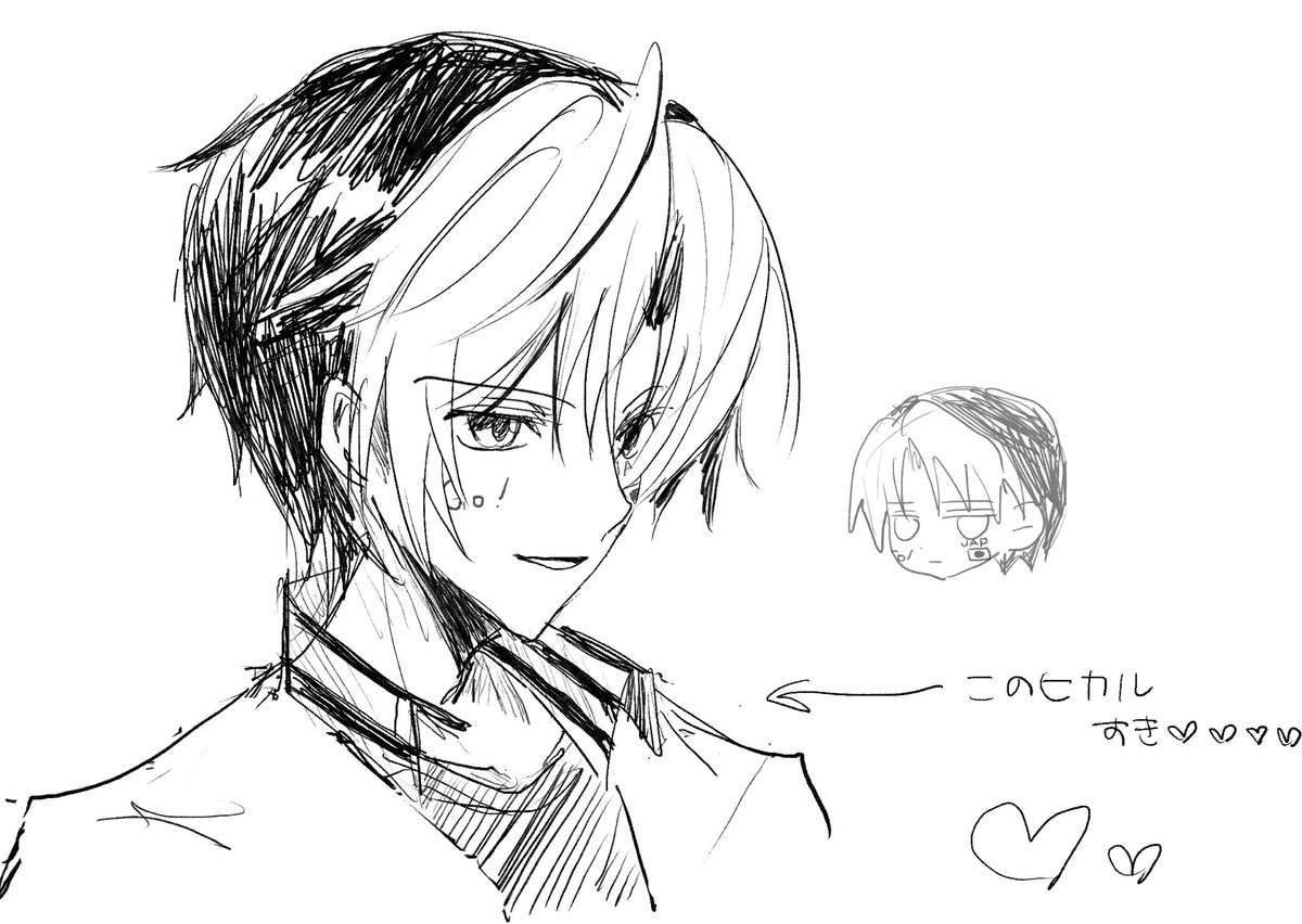 長男が描いた絵 数年前に画用紙に描いたお父さんキャラ集合絵