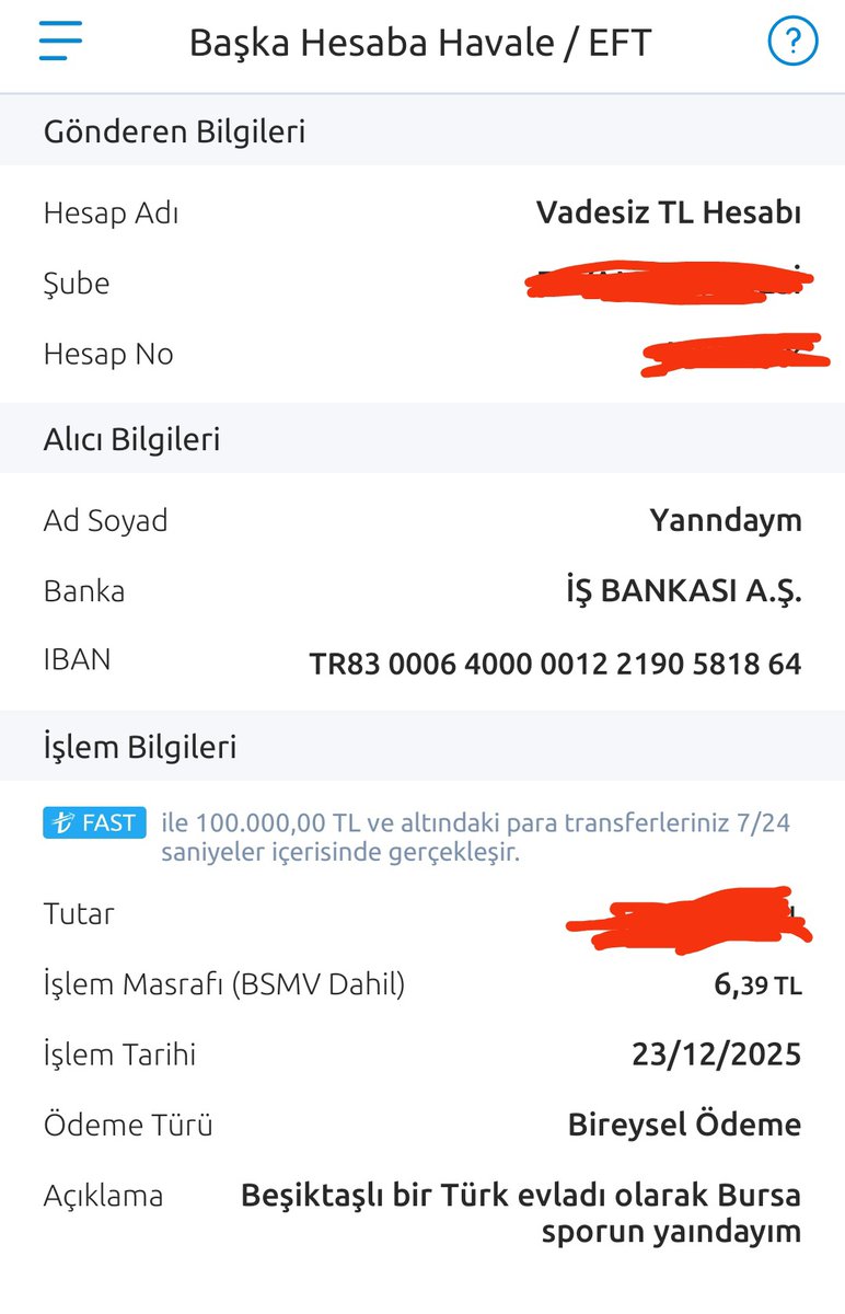 Beşiktaşlı bir Türk evladı olarak Bursaspor'un yanındayım.