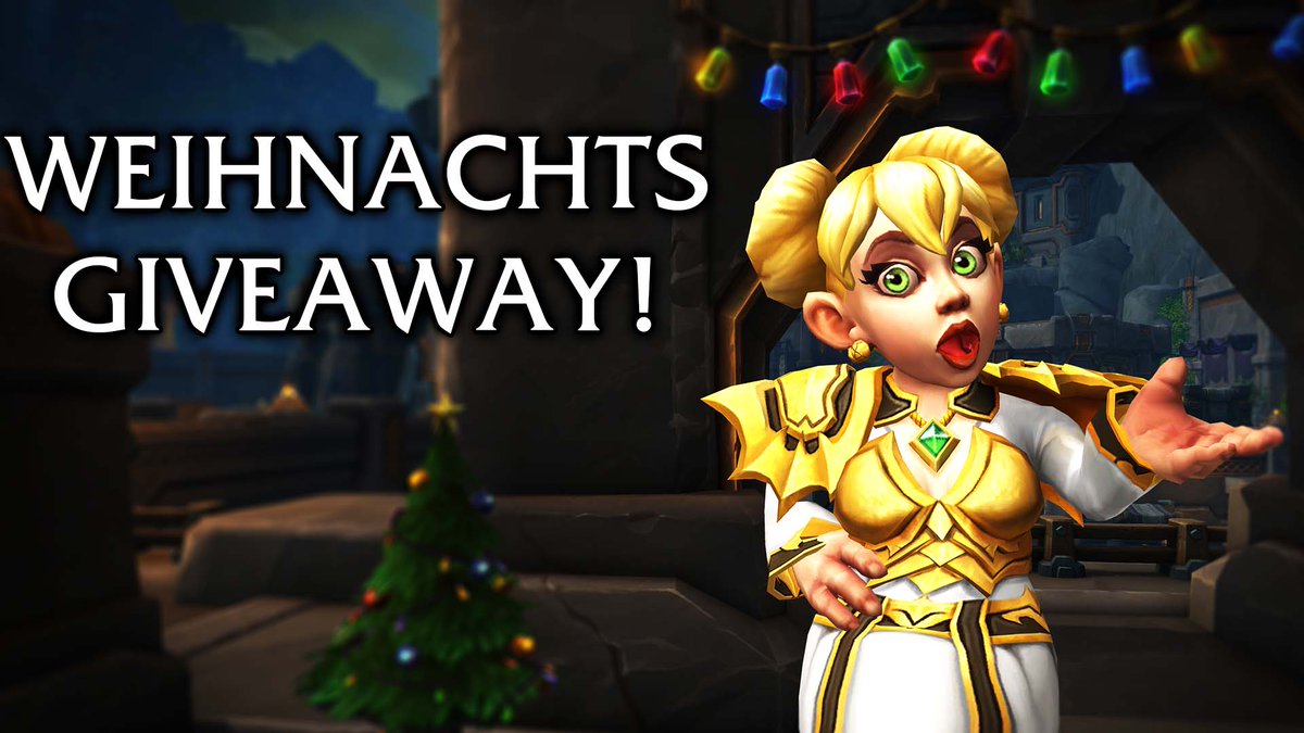 WEIHNACHTS GIVEAWAY
Ich würde gerne jemanden zu Weihnachten etwas schenken &amp; glücklich machen, weswegen wir hier 1x 20 € BattleNet Guthaben verlosen!

Einfach mir folgen, den Post RT &amp; kommentieren, was ihr davon holt - Schöne Feiertage!
Gewinner wird am 26.12. gezogen
#warcraft