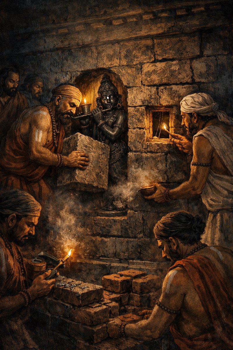 CommanMan777589's tweet image. The Madhvas of Udupi – The Night Krishna Was Walled In

The year was 1320–1340 CE.

Muhammad bin Tughlaq’s authority was spreading south. The western coast was no longer peripheral.

Temples were being audited not for faith, but for control.

Udupi stood exposed.

Not a capital.…