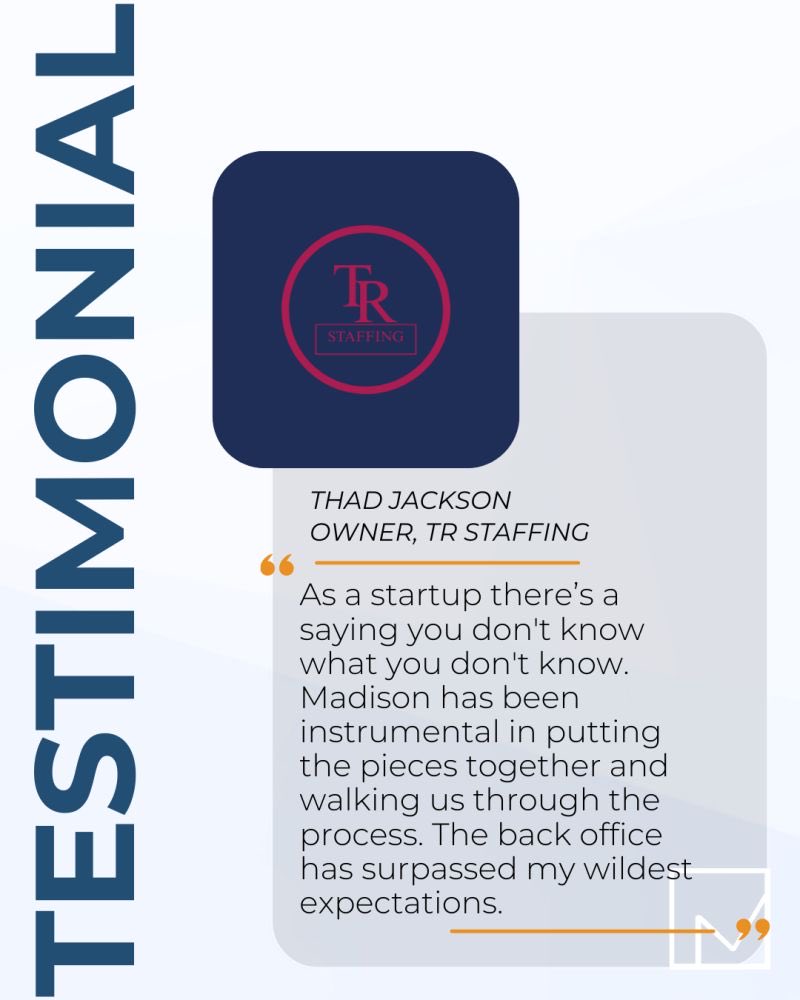 madisonrfunding's tweet image. “You don’t know what you don’t know.”

A reality many new staffing entrepreneurs face. At Madison Resources, we help staffing firms navigate from launch to sustainable growth. Every step of the way.

#staffingsuccess #payrollfunding #madisonresources