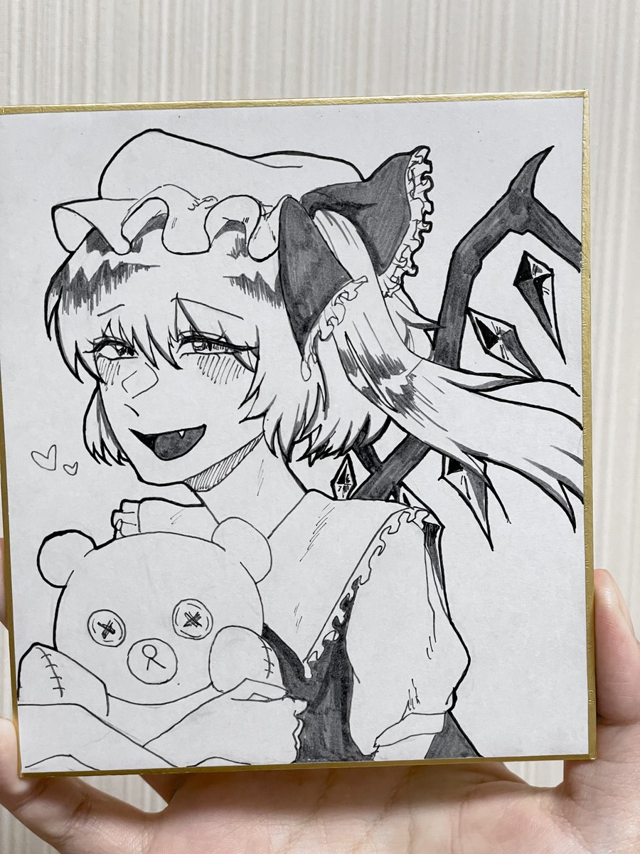 Yuba_yy's tweet photo. フランちゃんのミニ色紙！
冬コミで友人のスペースの一角に置いてもらいます👀👀 https://t.co/OjluykGRxp