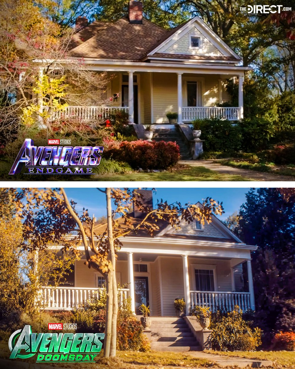 MCU_Direct's tweet image. Steve Rogers' house in ENDGAME vs. DOOMSDAY:
