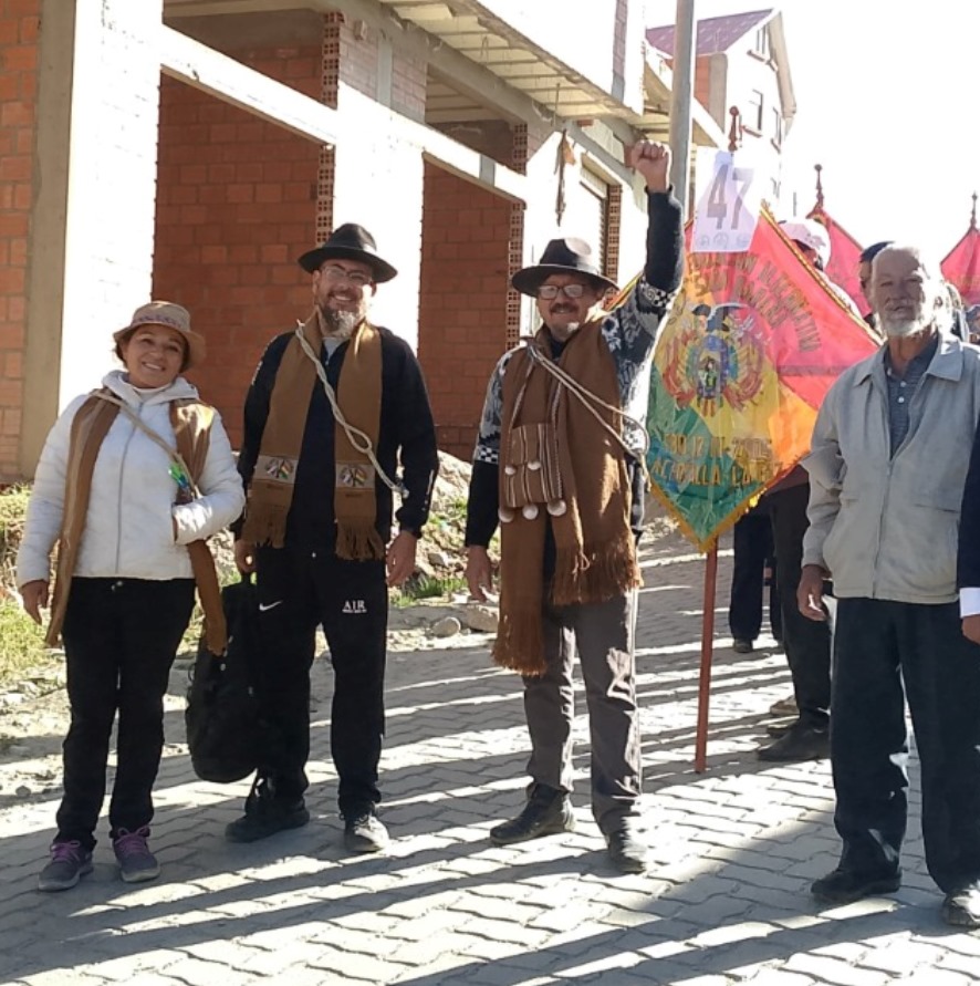 El terrorista extranjero Daniel Ardeti continúa organizando las movilizaciones en La Paz.