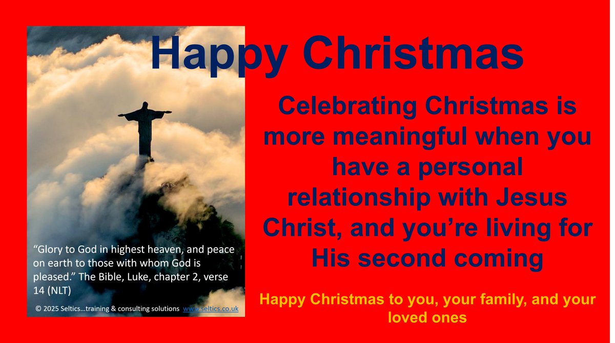 seltics's tweet image. Happy Christmas to you, our clients, your families, and your loved ones.
“Glory to God in highest heaven, and peace on earth to those with whom God is pleased.”