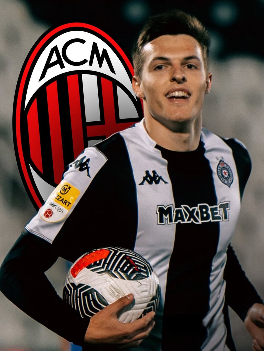 L'affare è fatto 🤝

Il Milan ha raggiunto un accordo con il Partizan Belgrado per ingaggiare il giovane attaccante Andrej Kostić per 5 milioni di euro con contratto fino al 2030 ✅
#milan