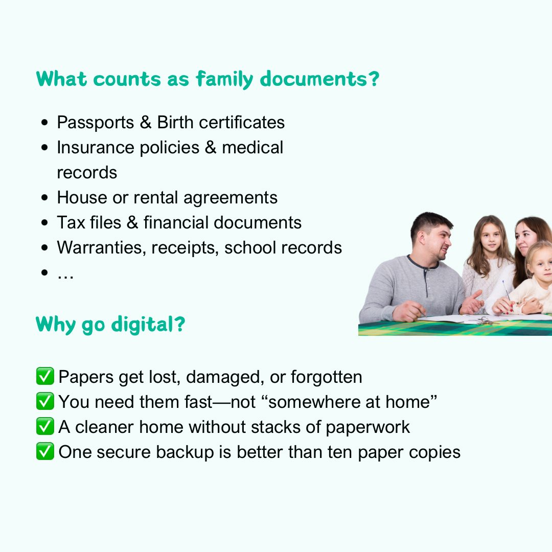 CamScanner's tweet image. Family documents shouldn’t live in drawers or random folders. Scan, organize and save in PDFs with CamScanner. #organize #pdf #familydocuments #family #document #camscanner #scannerapp #saveimportantdocsincamscanner