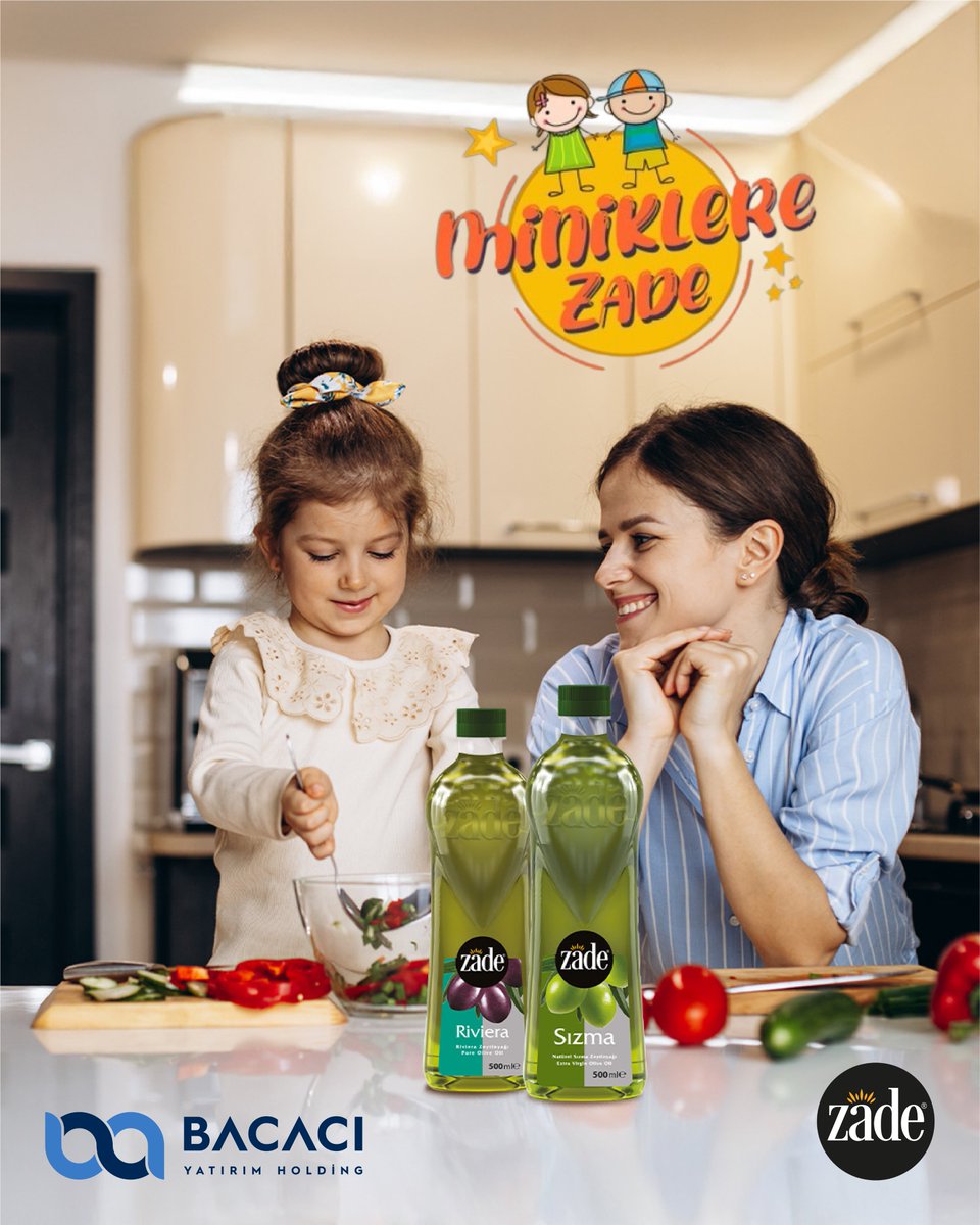 🍅🥒 Küçük eller, büyük lezzetler!

Birlikte doğradığınız sebzelerle sofranızı renklendirin ve keyifli anlar yaşayın 💛

#Zade #ZadeYağları #BacacıYatırımHolding #MiniklereZade #ZadeNatürelSızmaZeytinyağı #ZadeRivieraZeytinyağı