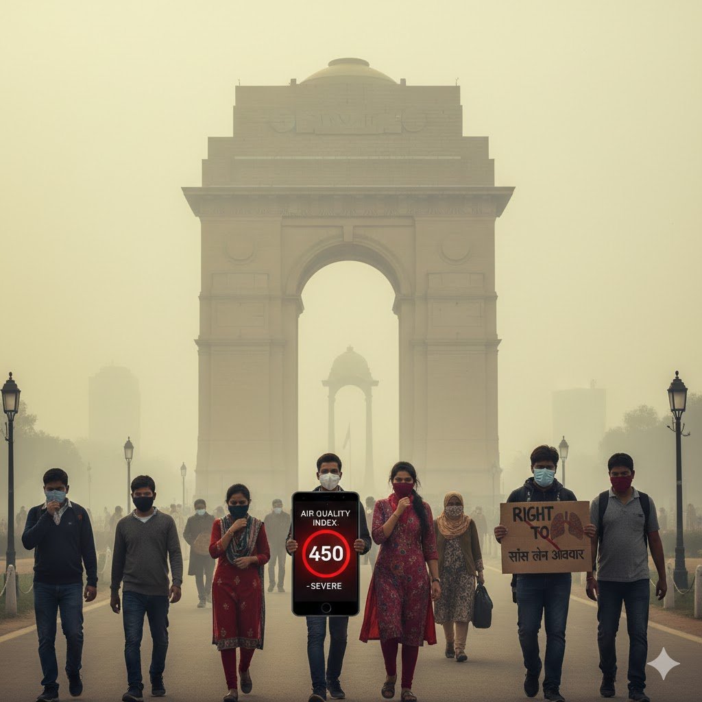 prateekmgm's tweet photo. As dense fog and "Very Poor" air quality grip cities like Delhi-NCR again this winter, the conversation is shifting from "seasonal issue" to "constitutional right." 🌬️ 

There is a growing movement to recognize a Healthy Environment as an explicit part of the Right to Life. 

Clean air shouldn't be a luxury; it’s a basic necessity for public health and our future. 

#ClimateAction #PublicHealth
