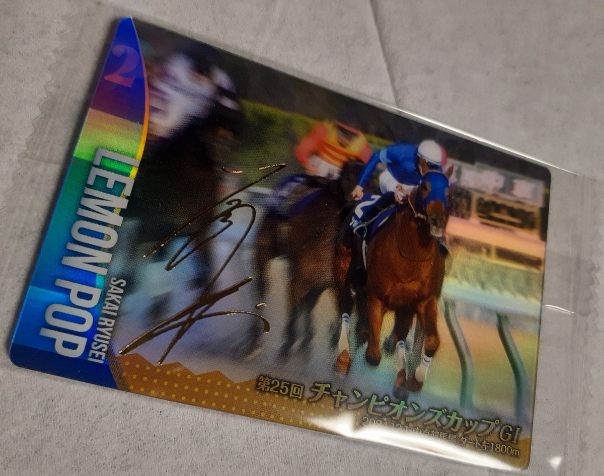坂井瑠星騎手 直筆サインカード レモンポップ 競馬カード 坂井瑠星 直筆サイン レモンポップ ホースレーシングカード - メルカリ