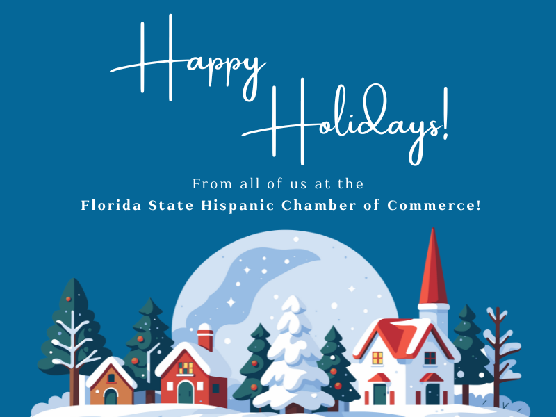 FSHCC's tweet image. As 2025 ends, we reflect with gratitude on 25 years championing Hispanic businesses in Florida. Thank you to our partners, trustees, and community for your support, together we create opportunity and growth. Here’s to a bright 2026!