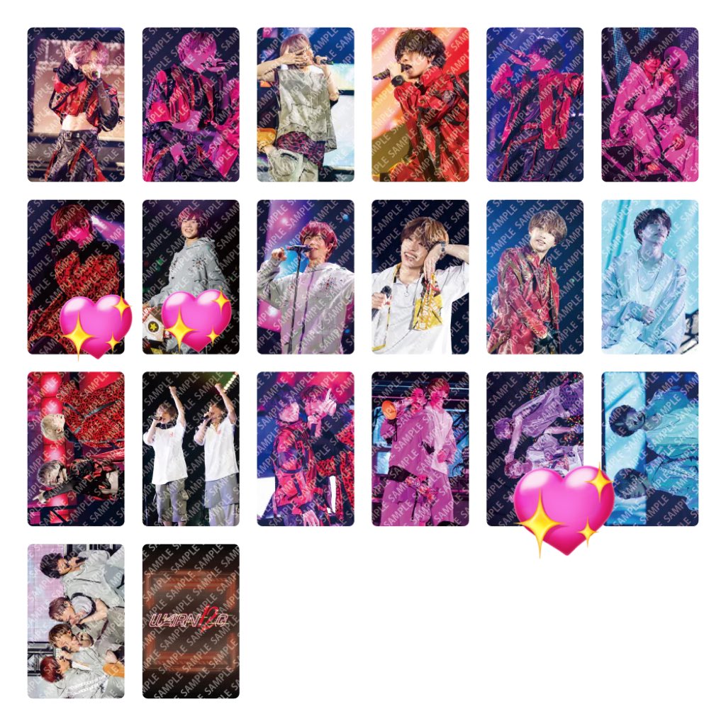 Ren_trade's tweet photo. @7777_Usss 初めまして、検索よりお声かけ失礼致します。
💖付けております3枚お譲り可能です。
💜💛1枚との郵送交換は可能でしょうか？
お手数おかけしますがご検討よろしくお願いします。 https://t.co/WD3VdSXxsh