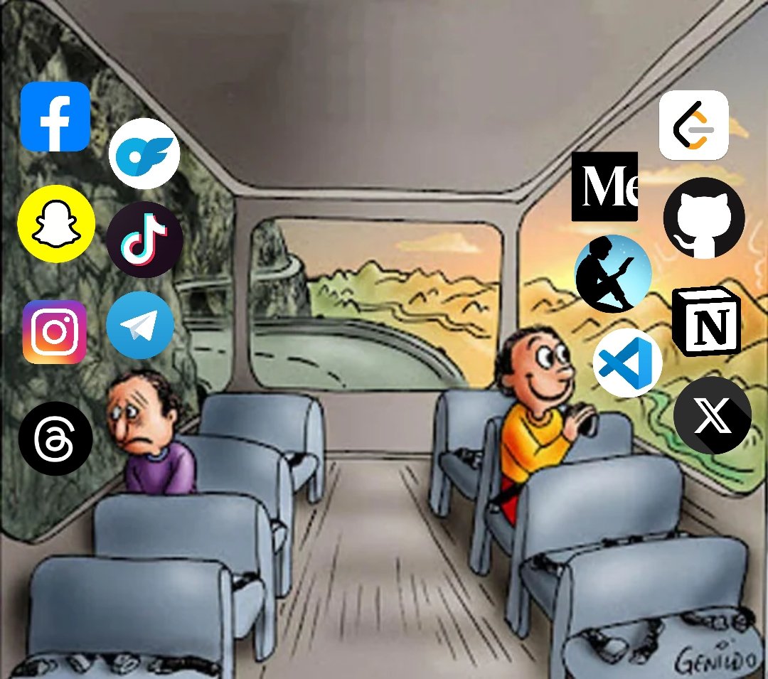 krishdotdev's tweet image. One internet two paths : 
Either you consume or you create. 

Which side are you on ?