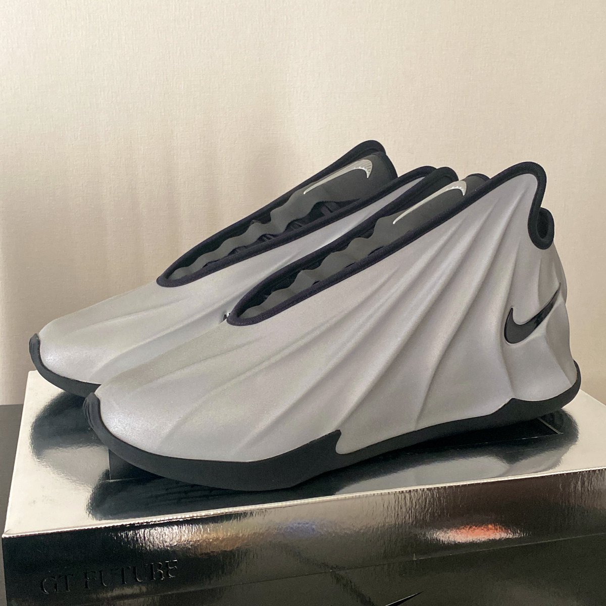 rrryyy1103's tweet photo. 本日到着📦

令和のフォームポジットワン的な、GT FUTURE🪩

もう、デザインだけで満足。

#GTFUTURE #zoomair #doublestack https://t.co/PxrWwxnn9E