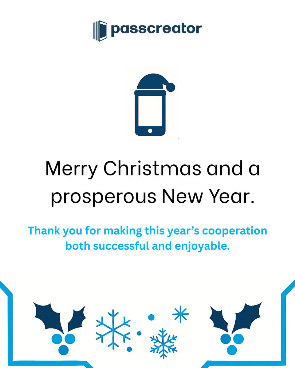 Thank you for an amazing 2025!
If you’re celebrating, Merry Christmas!
To everyone: wishing you a happy, successful New Year.
Excited for what 2026 will bring!
🎄✨🎉
#DigitalIdentity #MobileWallets #Innovation #CustomerSuccess #HappyNewYear