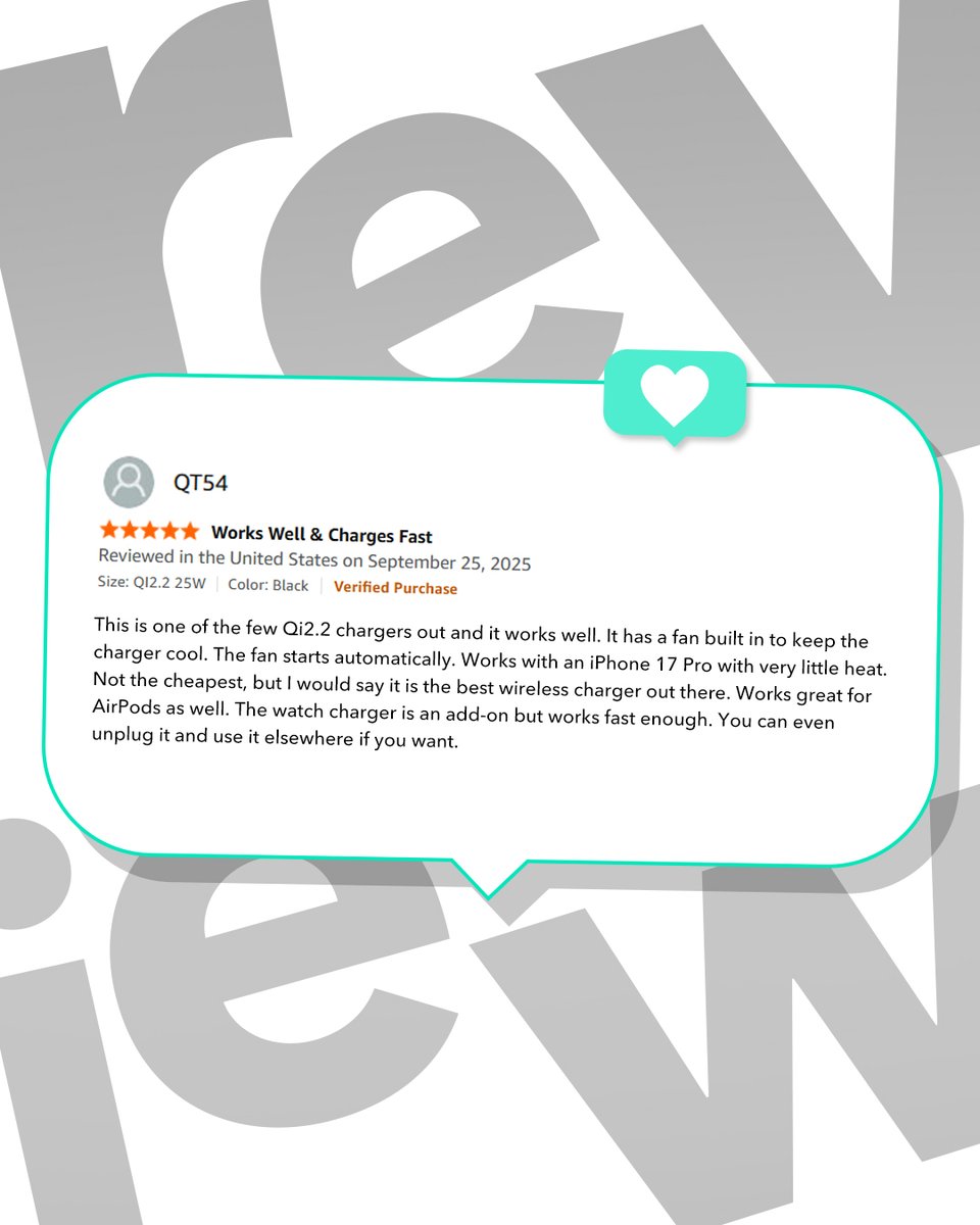 esrtechofficial's tweet image. Fast, cool, and actually does what it says⚡️Left swipe for real reviews 👈

Learn more: amzn.to/3K92IDb

#ESR #ESRTech #CryoBoost #ESRMagSafe #ESRCharger #ESRMagSafeCharger #ESRQi2Charger #qi22 #wirelesscharging #wirelesscharger #MagSafeCharger #fastcharging