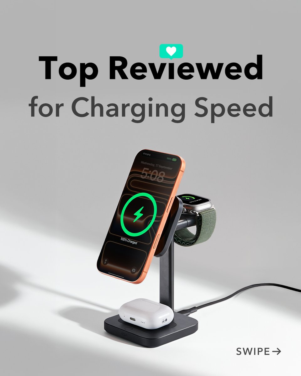 esrtechofficial's tweet image. Fast, cool, and actually does what it says⚡️Left swipe for real reviews 👈

Learn more: amzn.to/3K92IDb

#ESR #ESRTech #CryoBoost #ESRMagSafe #ESRCharger #ESRMagSafeCharger #ESRQi2Charger #qi22 #wirelesscharging #wirelesscharger #MagSafeCharger #fastcharging