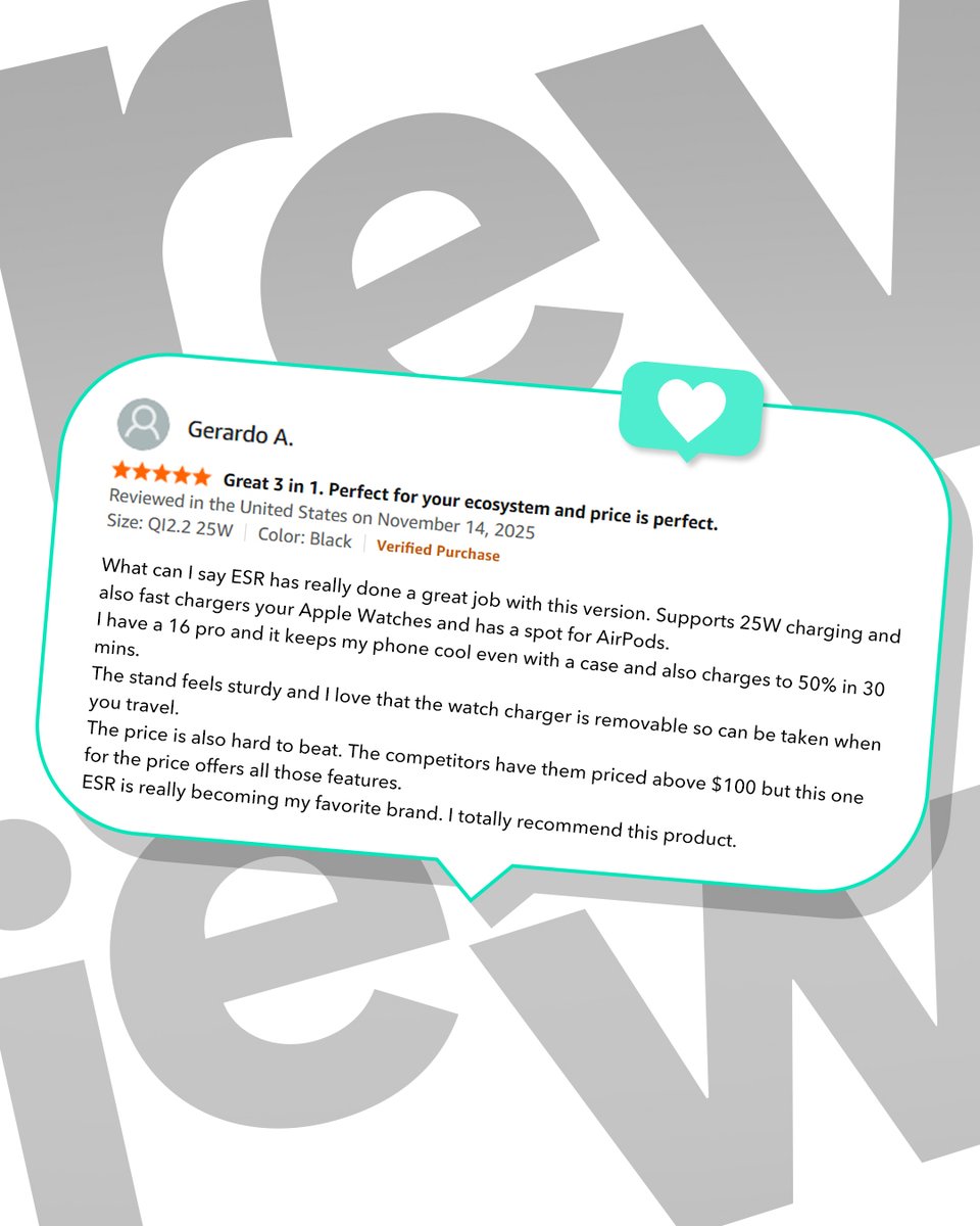 esrtechofficial's tweet image. Fast, cool, and actually does what it says⚡️Left swipe for real reviews 👈

Learn more: amzn.to/3K92IDb

#ESR #ESRTech #CryoBoost #ESRMagSafe #ESRCharger #ESRMagSafeCharger #ESRQi2Charger #qi22 #wirelesscharging #wirelesscharger #MagSafeCharger #fastcharging