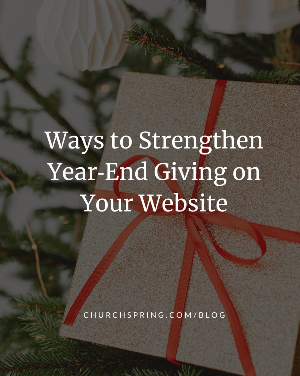 ChurchSpring's tweet image. Here are 3  ways you can update your digital giving on your website for the holidays:
- A visible Give button
- A focused year-end page
- A smooth mobile donation flow

See the full list of tips: churchspring.com/blog/increase-… 

#ChurchWebsite #ChurchGiving #MinistryLeaders #ChurchComms