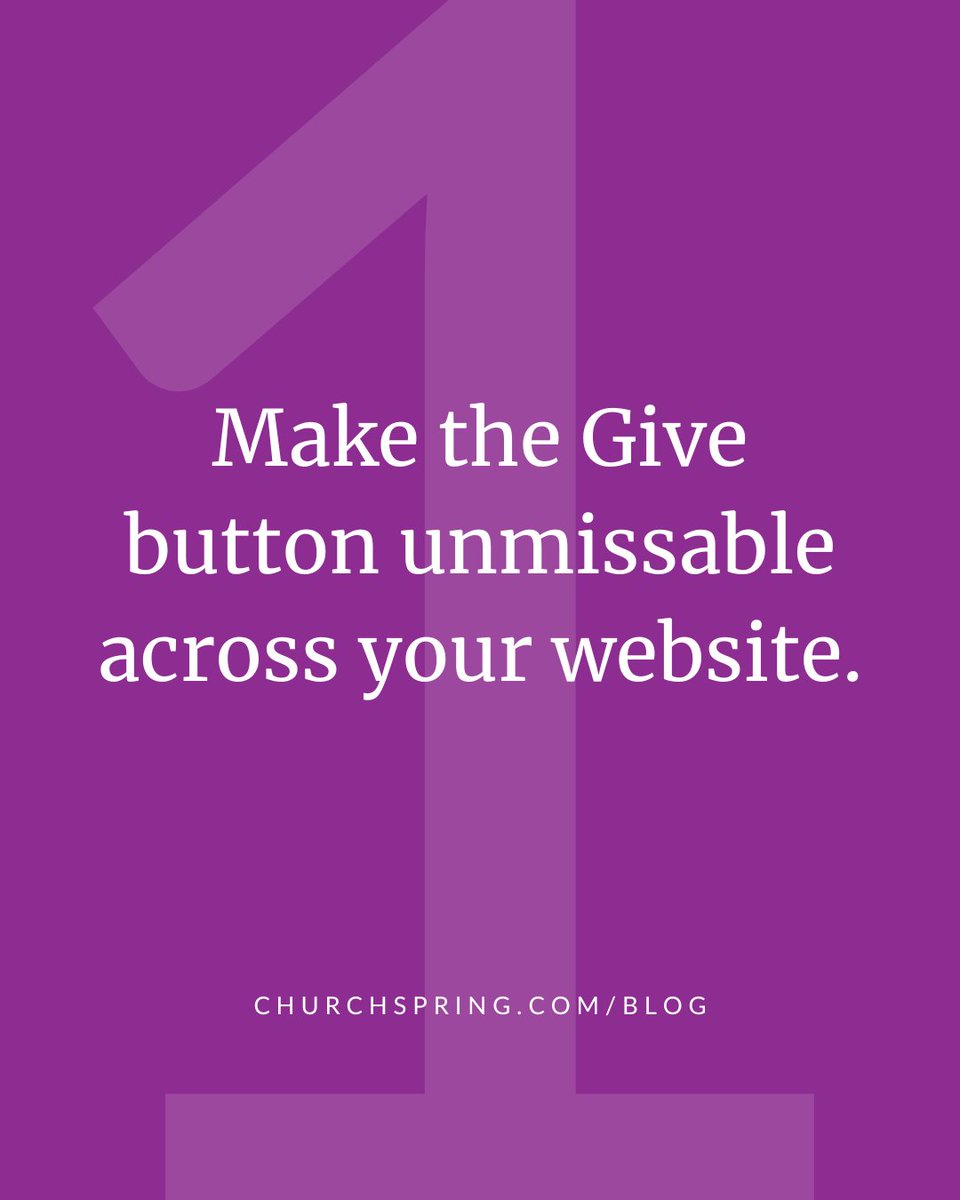 ChurchSpring's tweet image. Here are 3  ways you can update your digital giving on your website for the holidays:
- A visible Give button
- A focused year-end page
- A smooth mobile donation flow

See the full list of tips: churchspring.com/blog/increase-… 

#ChurchWebsite #ChurchGiving #MinistryLeaders #ChurchComms