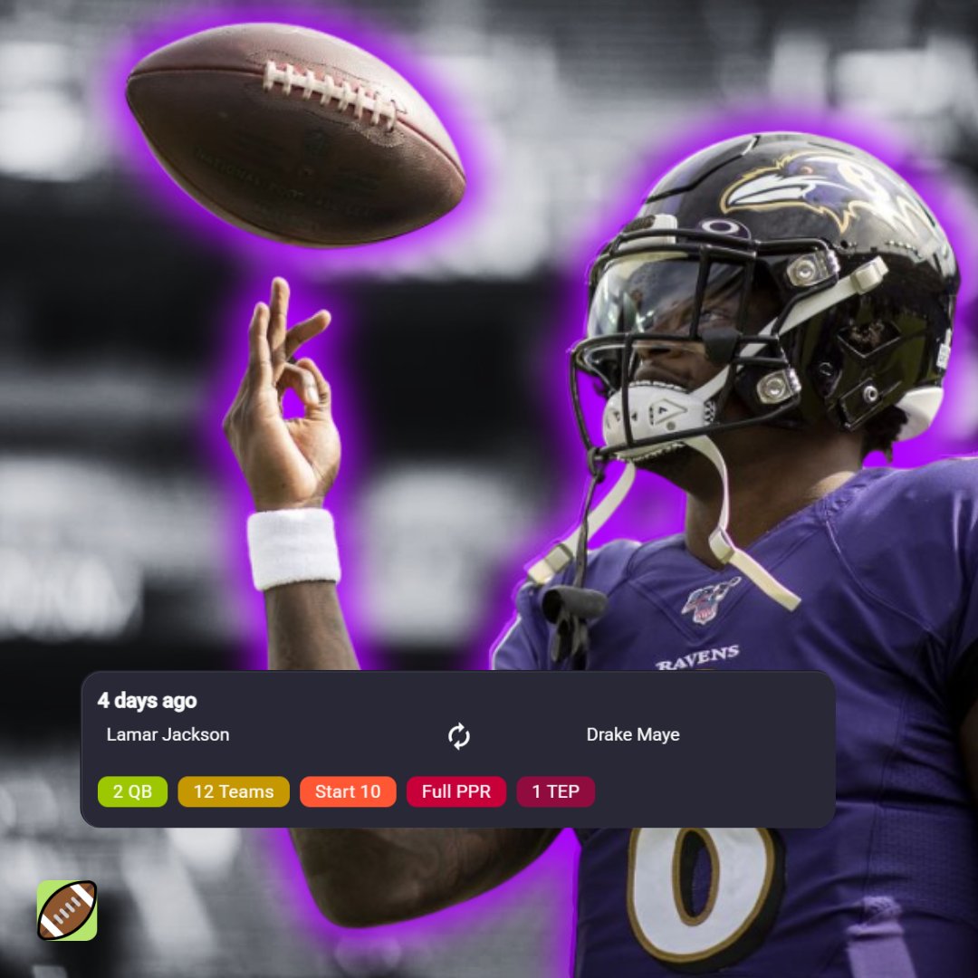 DynastyDaddyFF's tweet image. Lamar Jackson or Drake Maye🤔

Which side are you taking?