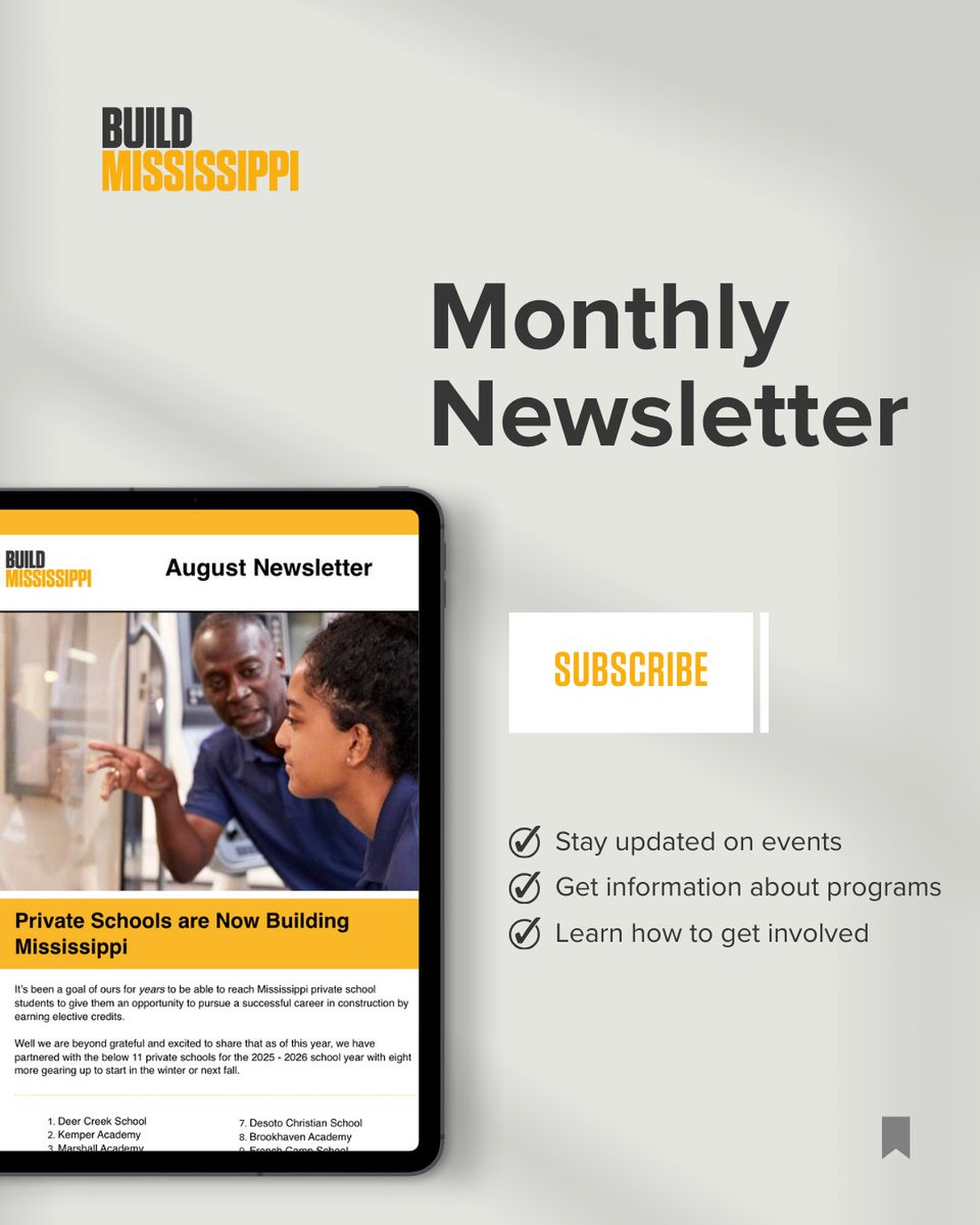 Big things are building in Mississippi—don’t miss a single update! 
Sign up for our newsletter to stay in the loop for news, events, and insights each month.