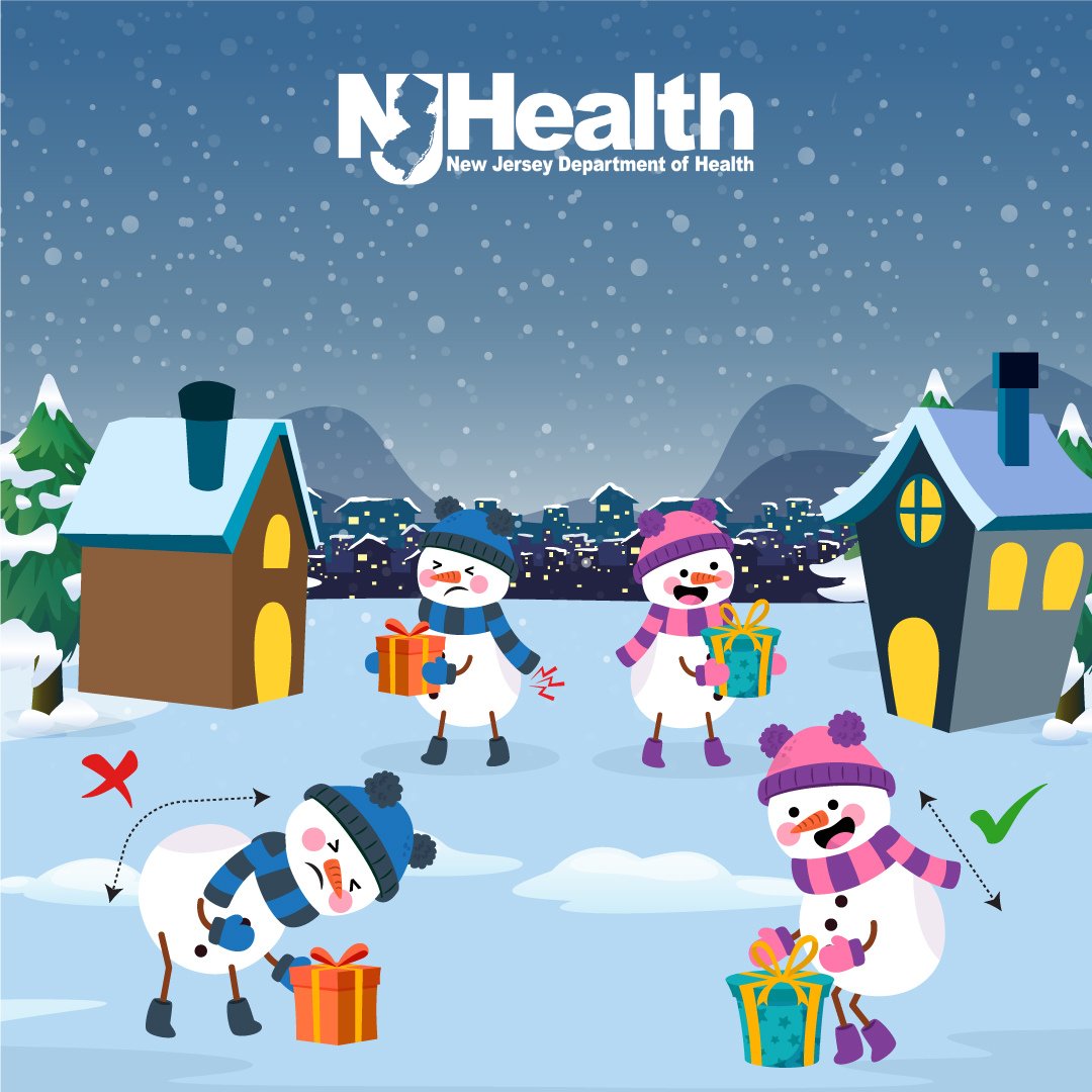 NJDeptofHealth's tweet photo. Even snowpeople practice safety while lifting snowballs and gifts. Practicing safe lifting techniques can help prevent back injuries and other musculoskeletal disorders. #KeepWorkersSafe this holiday season! https://t.co/A7zHkUfGyN #HealthierNJ https://t.co/E6Q83J147c