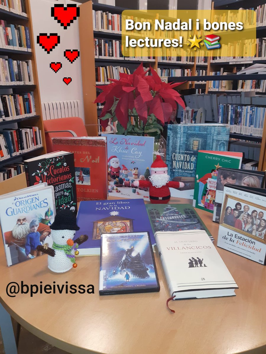 ✨23/12, darrer dia de 2025 amb la biblioteca oberta matí i tarda.
✨Oberta de 9.00 a 14.00 h:
 -29 i 30/desembre
 -2 i 5/gener
✨Aules d'estudi de 9.00 a 21.45 h:
 -27, 29 i 30/desembre
 -2, 3 i 5/gener
✨7 de gener es reprenen els horaris habituals

✨🎶MOLTS ANYS I BONS🎶✨