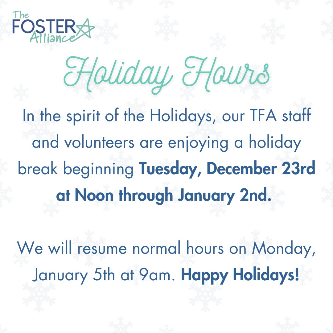 The Foster Alliance - Arizona Helping Hands tweet media