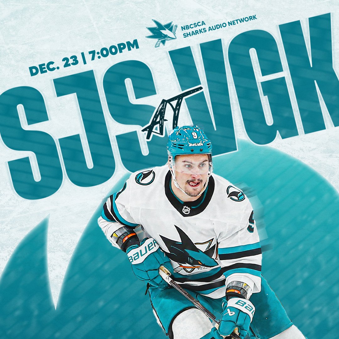 SanJoseSharks's tweet image. Last one before the holiday! 

🆚: Golden Knights 
⏰: 7 p.m.
📺: @NBCSSharks 
🎙️: @SharksAudioNet
