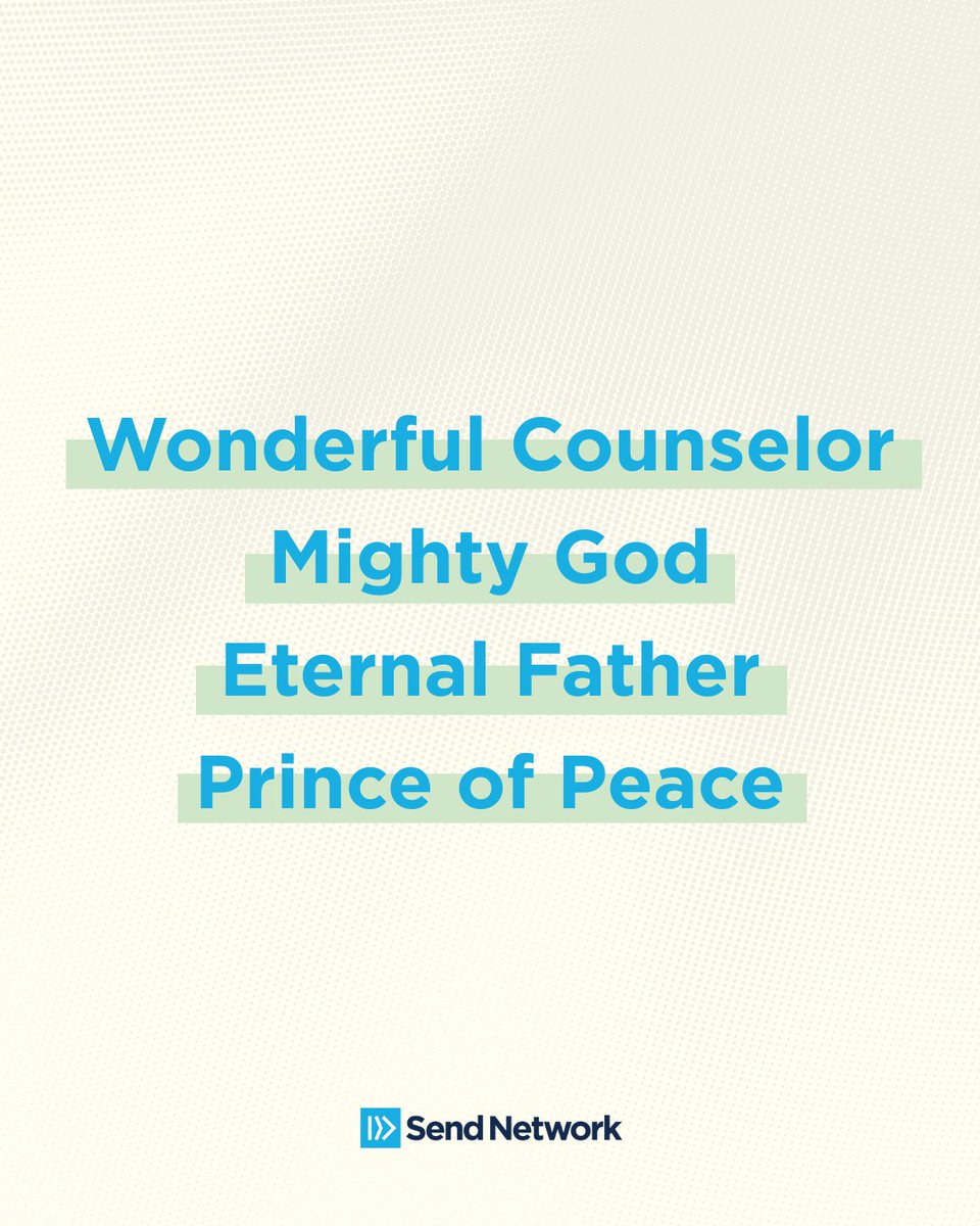 sendnetwork's tweet image. Peace is a Person.

That’s why we want to see churches planted—so communities can encounter the Prince of Peace through local gospel presence.

Church planters show and tell of Him in places where peace is absent, truth is unclear, and hope feels distant.

🕊️ He will be named…