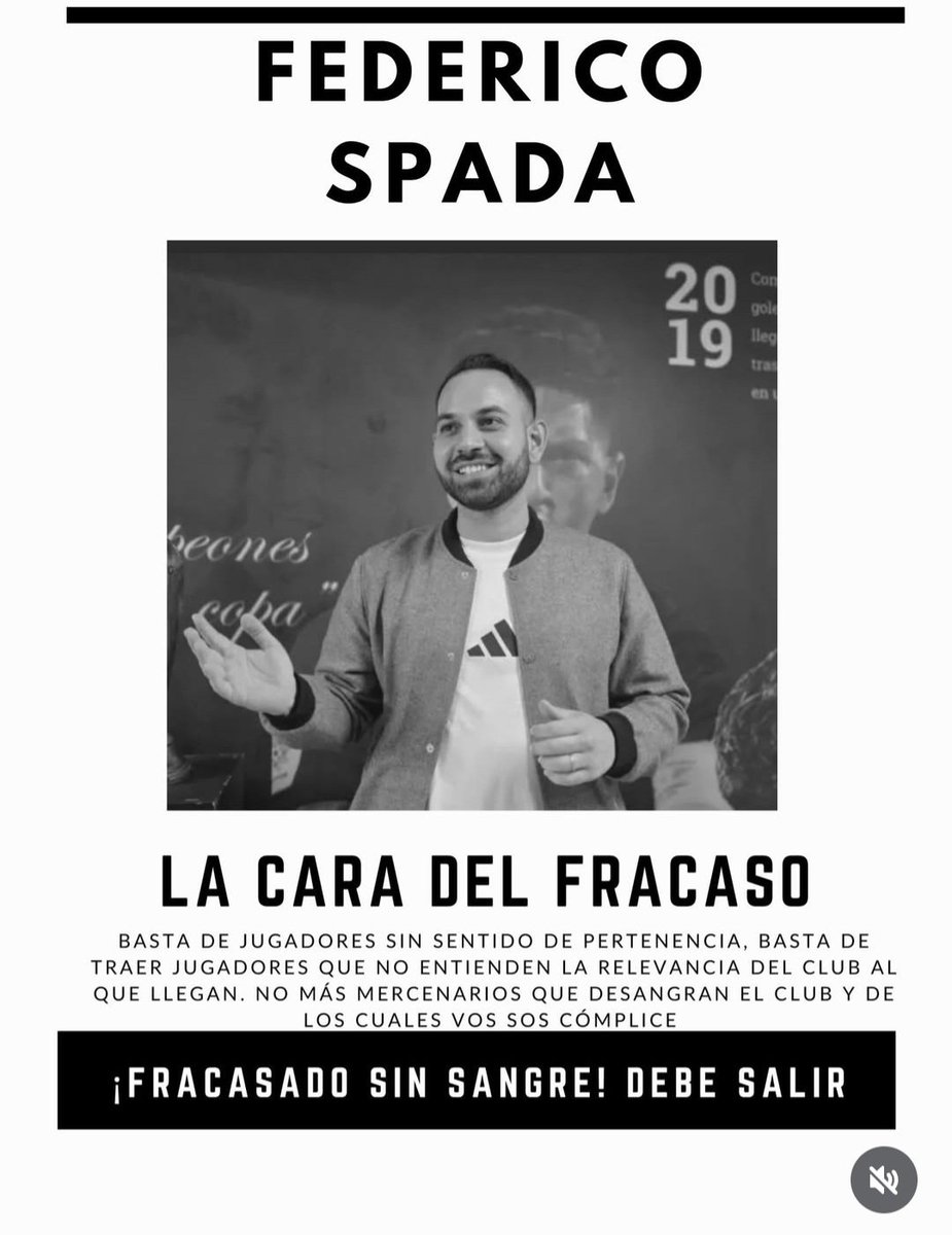 Dejaste caer la venta de Leon, al parecer también la de Arizala, no tenés méritos de seguir en esta institución sagrada.
Lárgate Italiano fracasado ❌️😡
#FueraFedericoSpada <a href="/DIM_Oficial/">DIM</a>