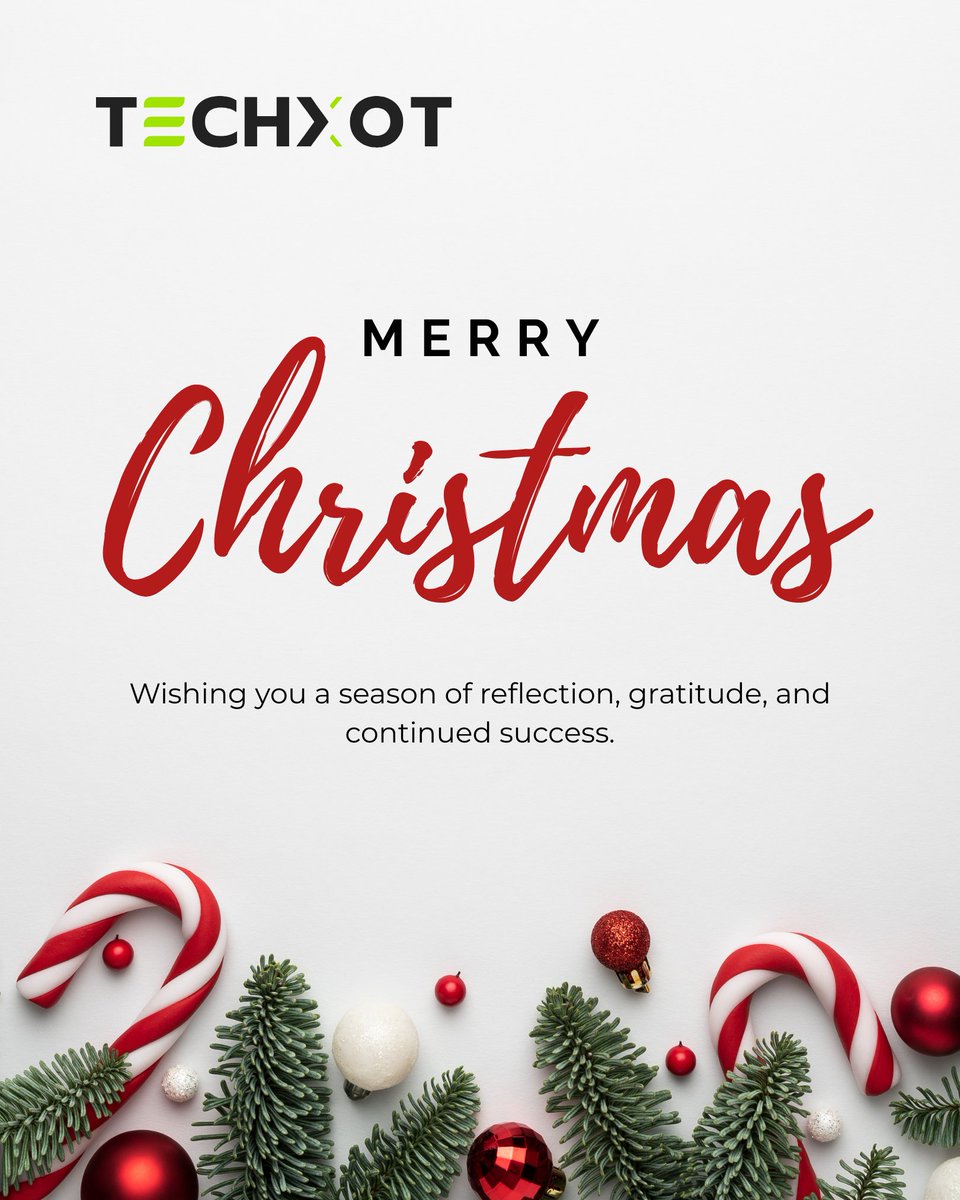 Merry Christmas &amp; Happy Holidays! 

Grateful for our clients, partners, and team for the trust and collaboration that shaped this year. Here’s to meaningful connections, shared progress, and an exciting year ahead.

— Techxot Team

#MerryChristmas #HappyHolidays #Gratitude