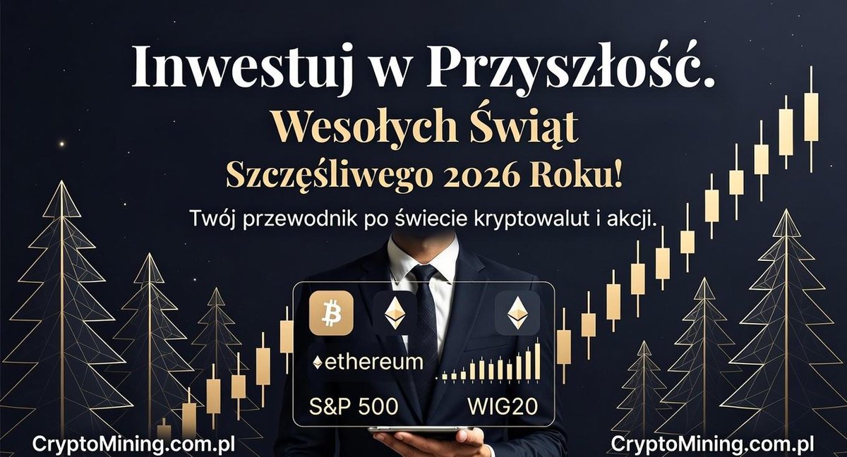 CryptominingP's tweet image. 🎄 Inwestuj w przyszłość z CryptoMining! 📈

Z okazji Świąt i nadchodzącego 2026 roku życzymy Wam samych trafnych decyzji – od $BTC po akcje giełdowe. Niech Twój portfel zawsze świeci na zielono! 🚀

Pełne życzenia tutaj: 🔗 cryptomining.com.pl/zyczenia-inwes…

#Crypto  #Investing #BTC #2026