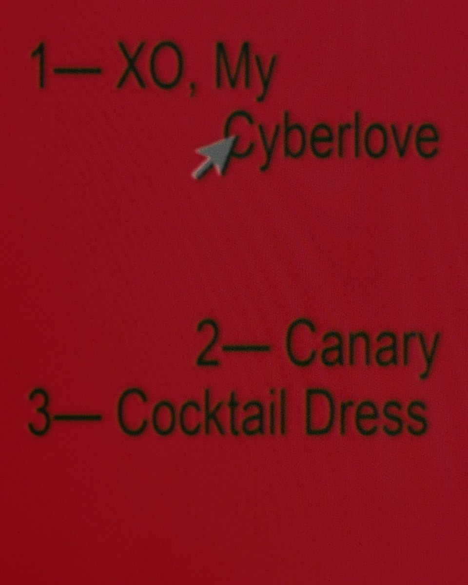 kchartsmaster's tweet image. CHUU drops the track list for 'XO, My Cyberlove.'

1. XO, My Cyberlove
2. Canary
3. Cocktail Dress
4. Limoncello
5. Teeny Tiny Heart
6. Love Potion
7. Heart Tea Bag
8. Hide &amp;amp; Seek
9. Loving You!