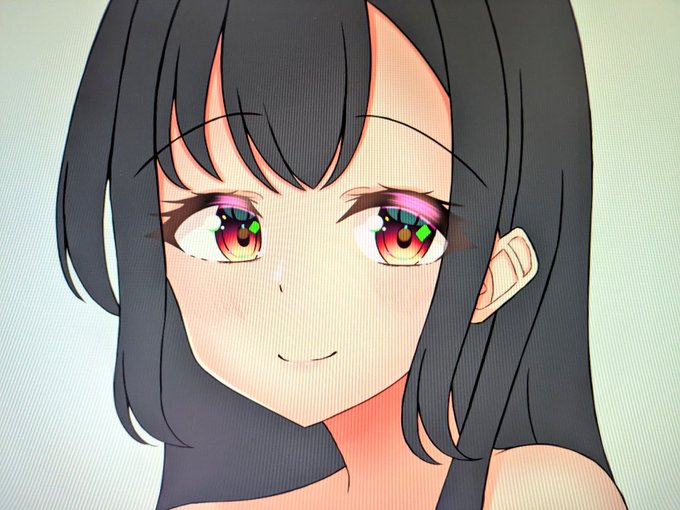 えっちなお姉さん描いてる 