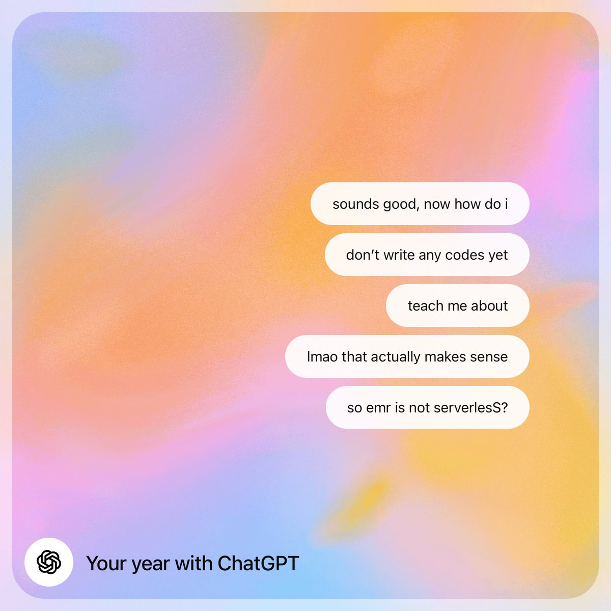 uncmlm's tweet photo. i really do chat with LLMs like I do with my friends https://t.co/67nwMU2efC