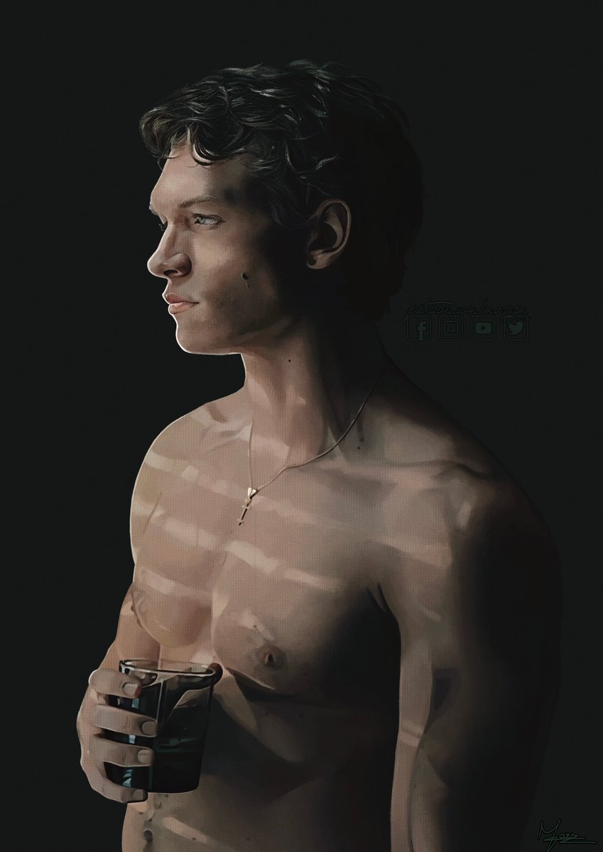 MarzRM's tweet image. here a portrait I drew of Ilya Rozanov

#heatedrivalry #hollanov