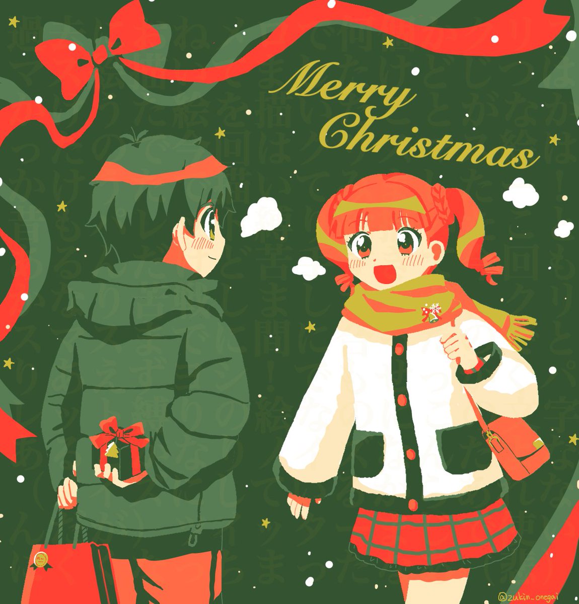 オレンジペコ ❀メリークリスマス❀リースオルゴナイト絵画 おはようございます🤗✨🏨 メリークリスマス🎄🧑‍🎄