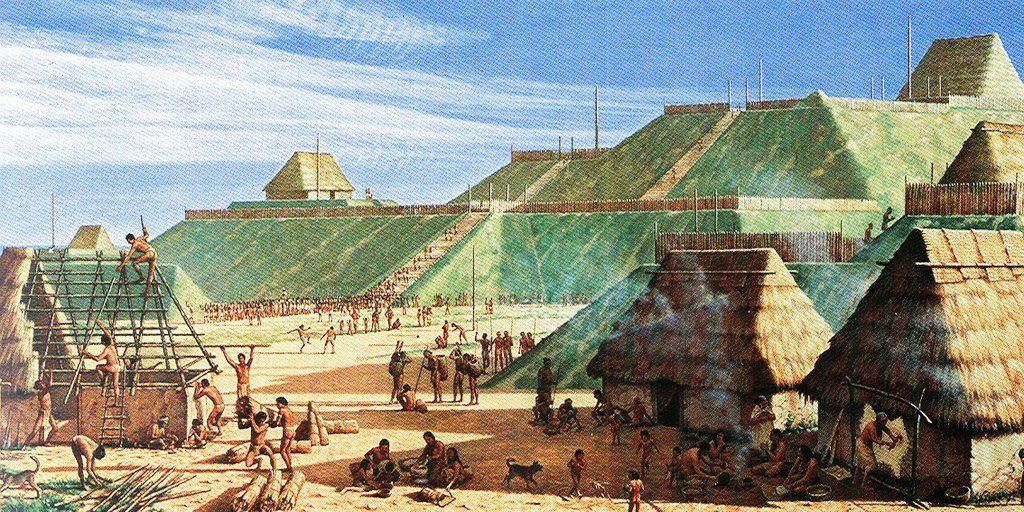 brettachapman's tweet image. Cahokia was larger than most European cities and was the capital of a great Indigenous nation, built 1000 years ago by a great society that included my own Dhegihan speaking Ponca ancestors. Few people know of this because Native American history has been erased from US history!