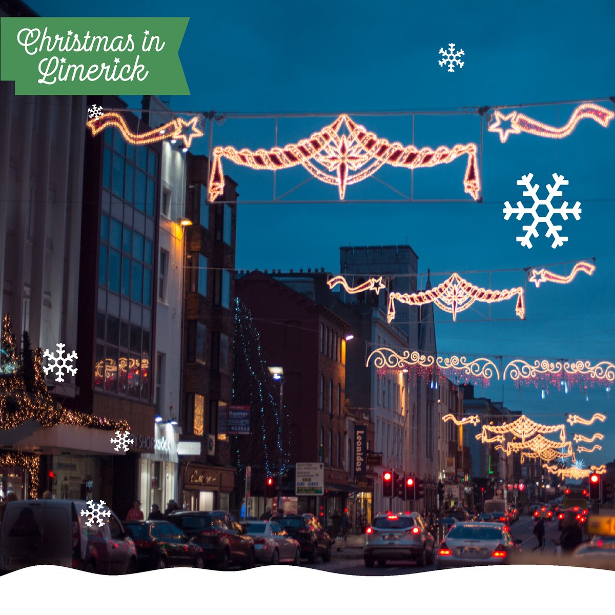 XmasLimerick's tweet photo. The festive feeling doesn't have to end! ✨ Spend the last days of the year in Limerick:

🛍️ Shop the city sales ☕️ Riverside coffee breaks 🏰 Explore King John’s Castle 🌲 Winter walks at Curraghchase
Don't let the magic end just yet! ☕️🎁 https://t.co/Liq7HpGFNF