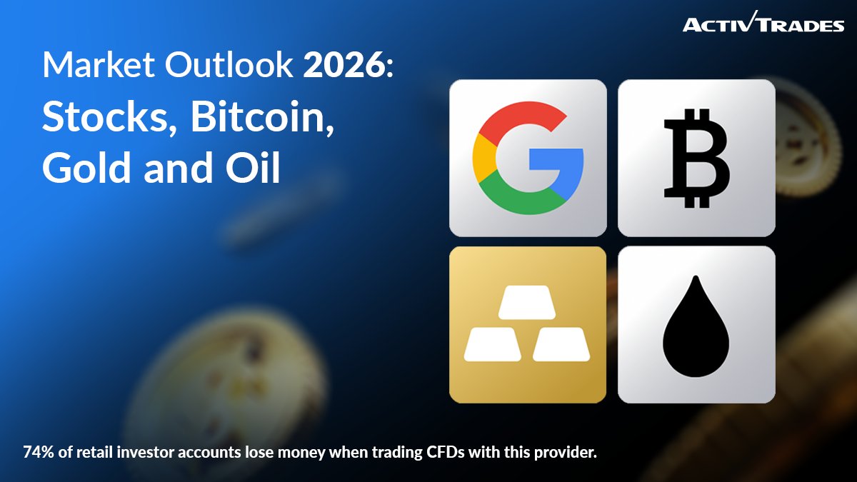 Check out our Weekly Outlook 2026: activtrades.ws/49lZnux
Moderate growth for U.S. equities, relative value in Europe, potential crypto recovery, gold as a safe haven, and pressured oil markets.